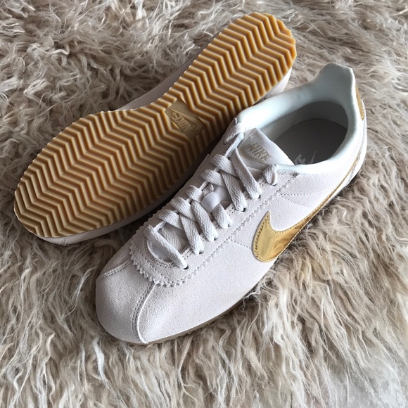 cortez shoes gold